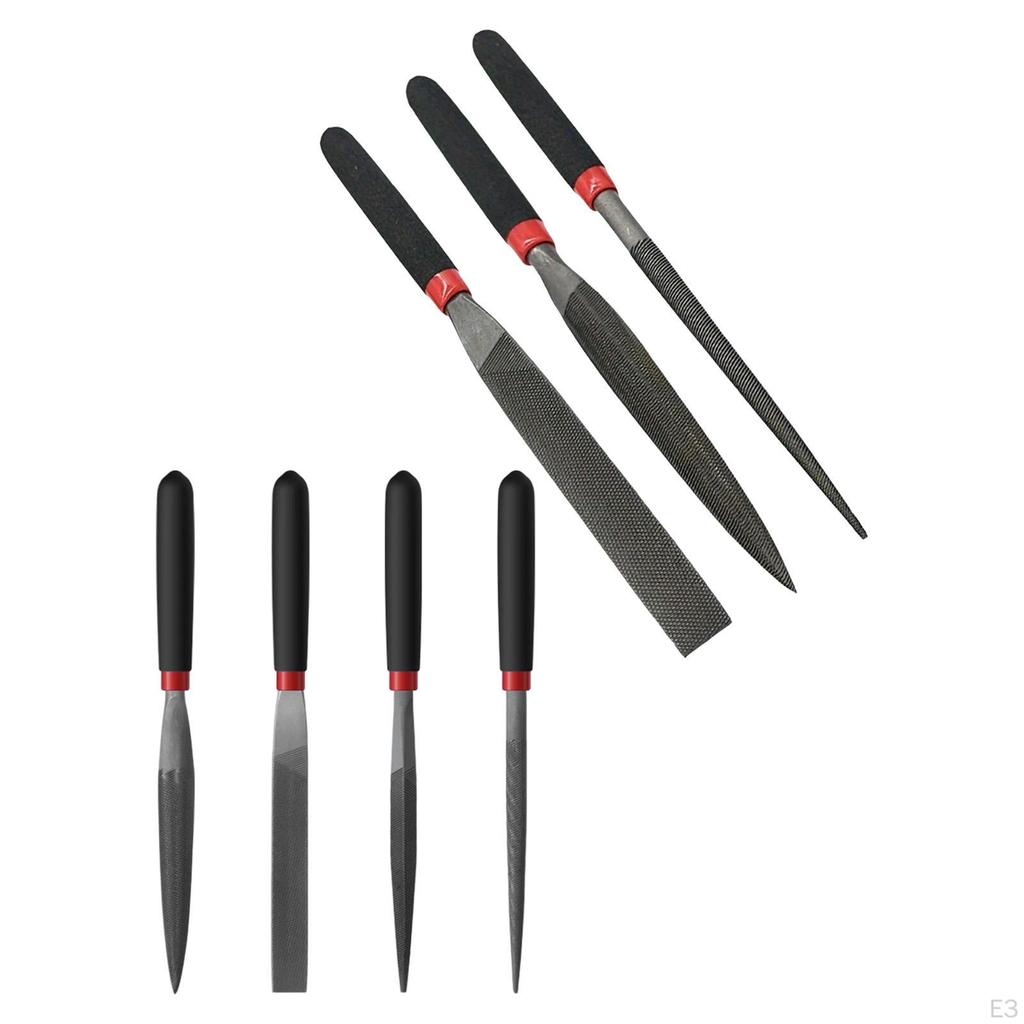 Mini Files File Tools Compact Workshop Hand Small Steel Set for Metal Filing Jewelers DIY