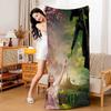 Wicked Movie Canvas Wall Art Print Anime Beach Swimming Towel Soft Absorbent Washcloth Children's Gifts for Kids Travel Camping