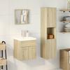 VidaXL Bathroom Furniture Set 4 Pcs Sonoma Oak, Bathroom Cabinet, Bathroom Cupboard, Furniture 3325004