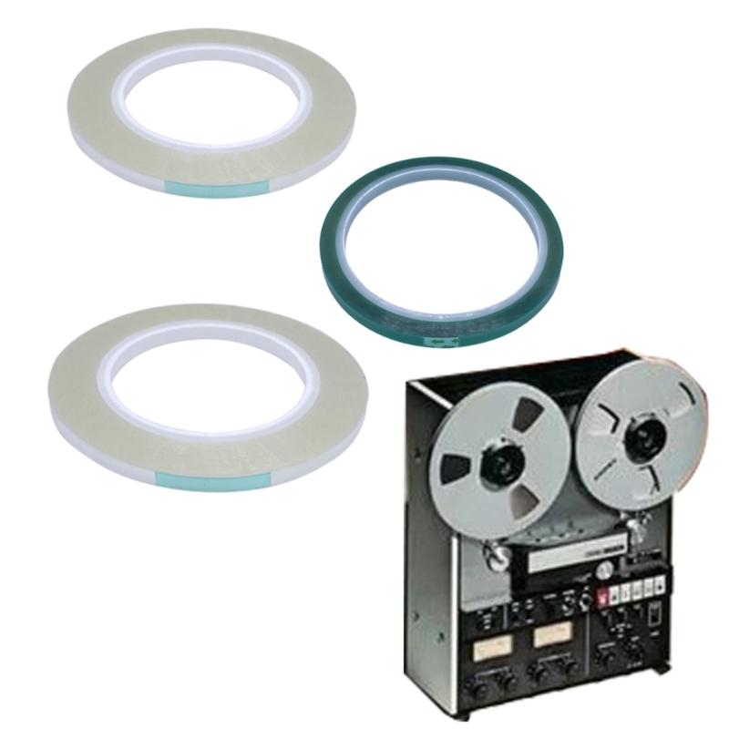 Leader Tape for Reel To Reel Tapes 1/4" 1PC Green 2PCS Transparency DIY Speaker Accessories Set