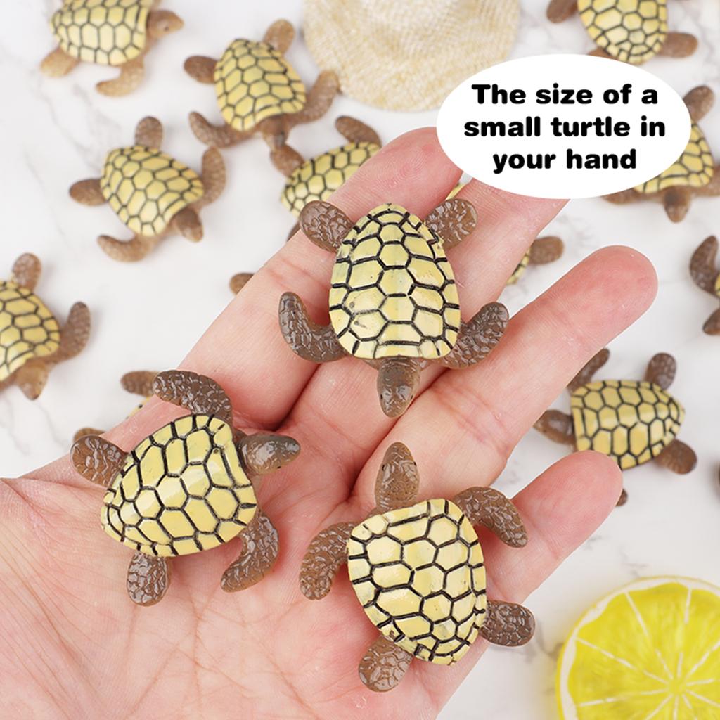 15 Pcs Miniature Sea Turtles Sea Turtle Figures Ocean Animal Figurines Mini Turtle Figurines For Diy Home Fairy Garden Office Fi