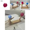 Handmade Wooden Fencing Puppets Colorful Toy Set With 100 Balloons For Kids Fun