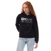 DKNY Womens/Ladies Rhinestone Logo Hoodie