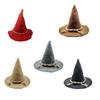 Iögonfallande Fågelskrämmor Häxhatt Festivalfirande Hatt Unisex Halloweenhatt för Rollspelsaktivitet