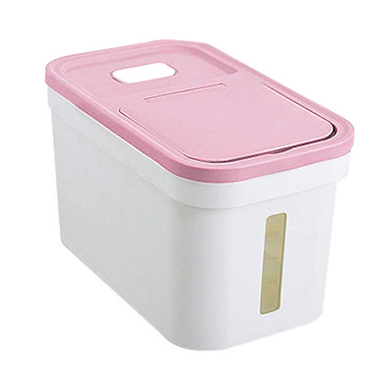 Large 20lb Capacity Rice Bucket Container With Lid - Airtight Food Storage Bin For Flour, Sugar, Pet Food