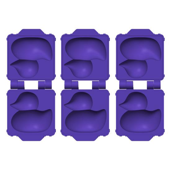 1/2/3Pcs Snow Duck Mold Maker Kids Mini Snowball Mold One-Hand Press Portable Small Snow Duck Toy