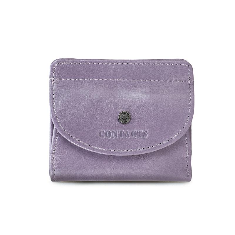 CONTACT'S Genuine Leather Women Wallet Mini Coin Purse Female Portfel Card Holder Women Wallets