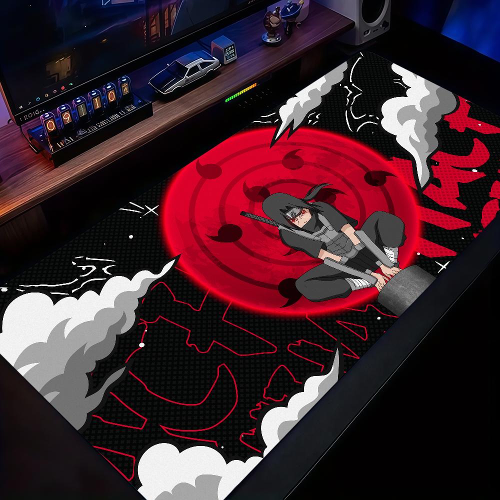 N-NARUTO Itachi Uchiha Mouse Pad Non-slip Thickened MousePad Student Gaming Cushion Large Writing Lockedge Office