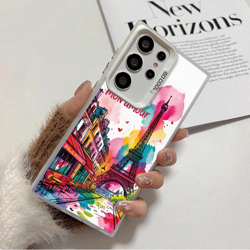 France Eiffel Tower Paris Shockproof Phone Case for Samsung Galaxy S26 Edge S25 Ultra S24 FE S23 Plus S21 Cover Anti Fall Fundas