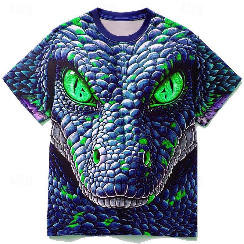 Men's Graphic Animal Lion T Shirt Short Sleeve T shirt 3D Print Crew Neck Shirt Retro Vintage Casual Street Style Sports
