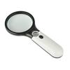 Portable 3LED Dual Lens Glass Magnifying Glass
