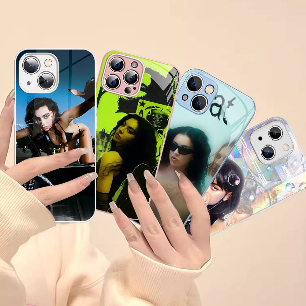 British Pop C-CharliS-XCX Singer For IPhone 14 13 12 Mini 11 Pro XS Max X XR 14 Plus Tempered Glass Cover