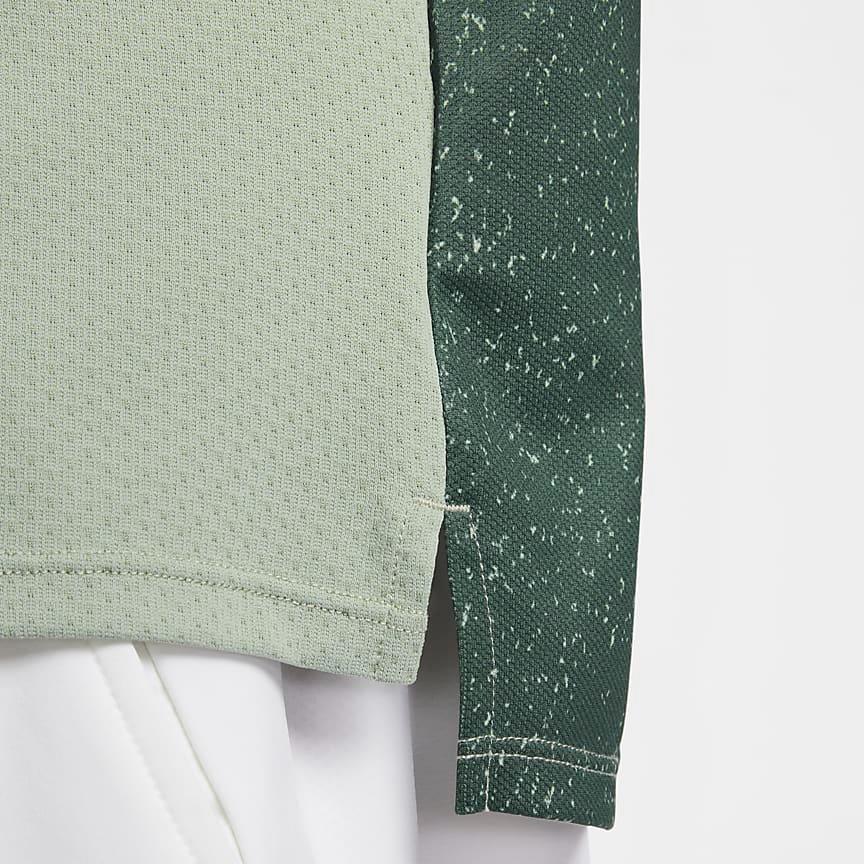 Nike Court Slam Dri-Fit Módní Prodyšné Rychleschnoucí Tenisové Tričko Pánské Topy Horizontálně-Zelené FQ2019-370