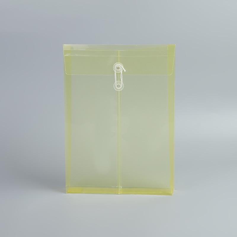 A4 Transparent Document Bag with String Tie - Large Capacity & Thickened for Custom Storage 340*230mm