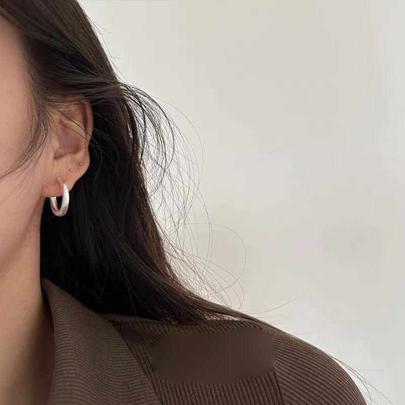 Xiaomi BF CLUB 925 Sterling Silver Round Shinning Earrings For Women Girl Sexy Fashion Trendy Jewelry Gift Party Wedding Pendientes