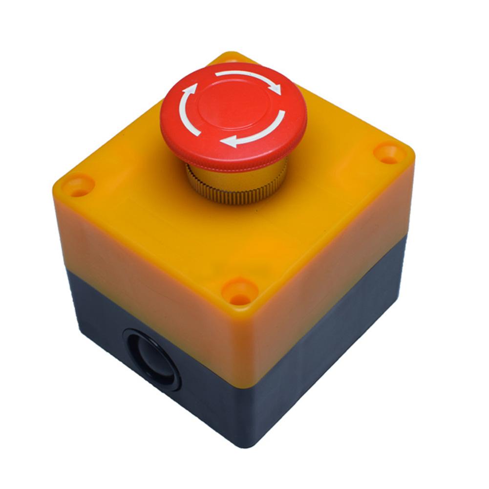 10A Latching Button Switch LA38 E-stop PushButton Switch CNC Exigent Stop Switch With 1NC+1NO  Type And DPST Pole Configuration