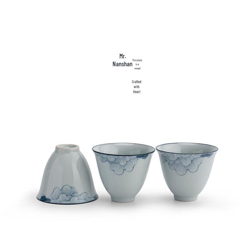 Nanshan Xiansheng Japansk Handmålad Keramisk Tekopp