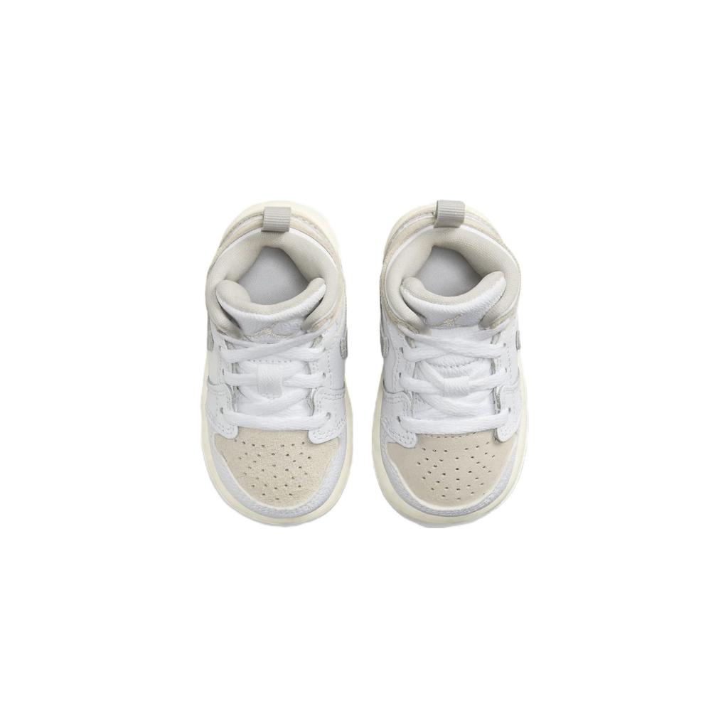 Air Jordan 1 Mid SE Craft TD Inside Out - White Sail Baby Sneakers Cream Light-Orewood-Brown Tech-Grey FB9140-120