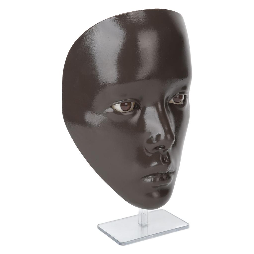 Makeup Practice Face with Plastic Stand 5D Silicone Full Face Makeup Practice BoardReusable