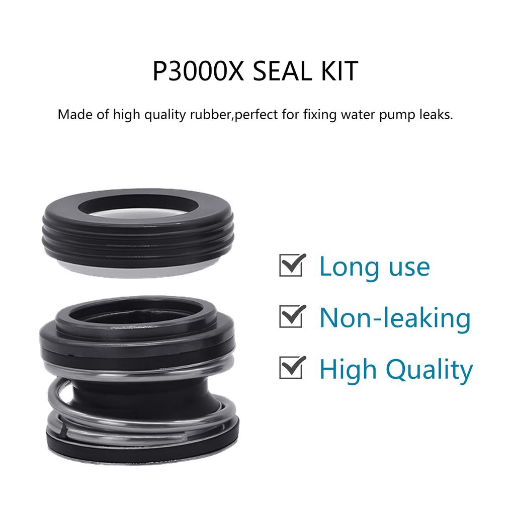 1 Set Pool Pump Sealing Rings Repair Set Housing Gasket Shaft Sealing Rings Replacement Rings Suitable for SP3000X