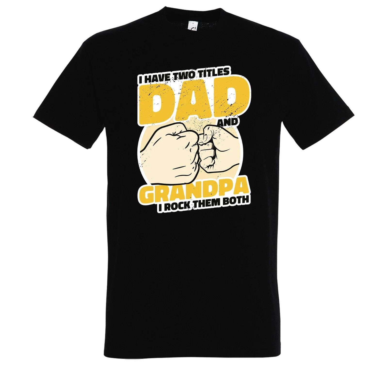 Dad & Grandpa Mens T-Shirt Mens Logo Rock Family Dad Dad Grandad Gift S