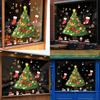 Static Christmas Cling Pvc Sticker With Santa And Tree For Holiday Decor Window