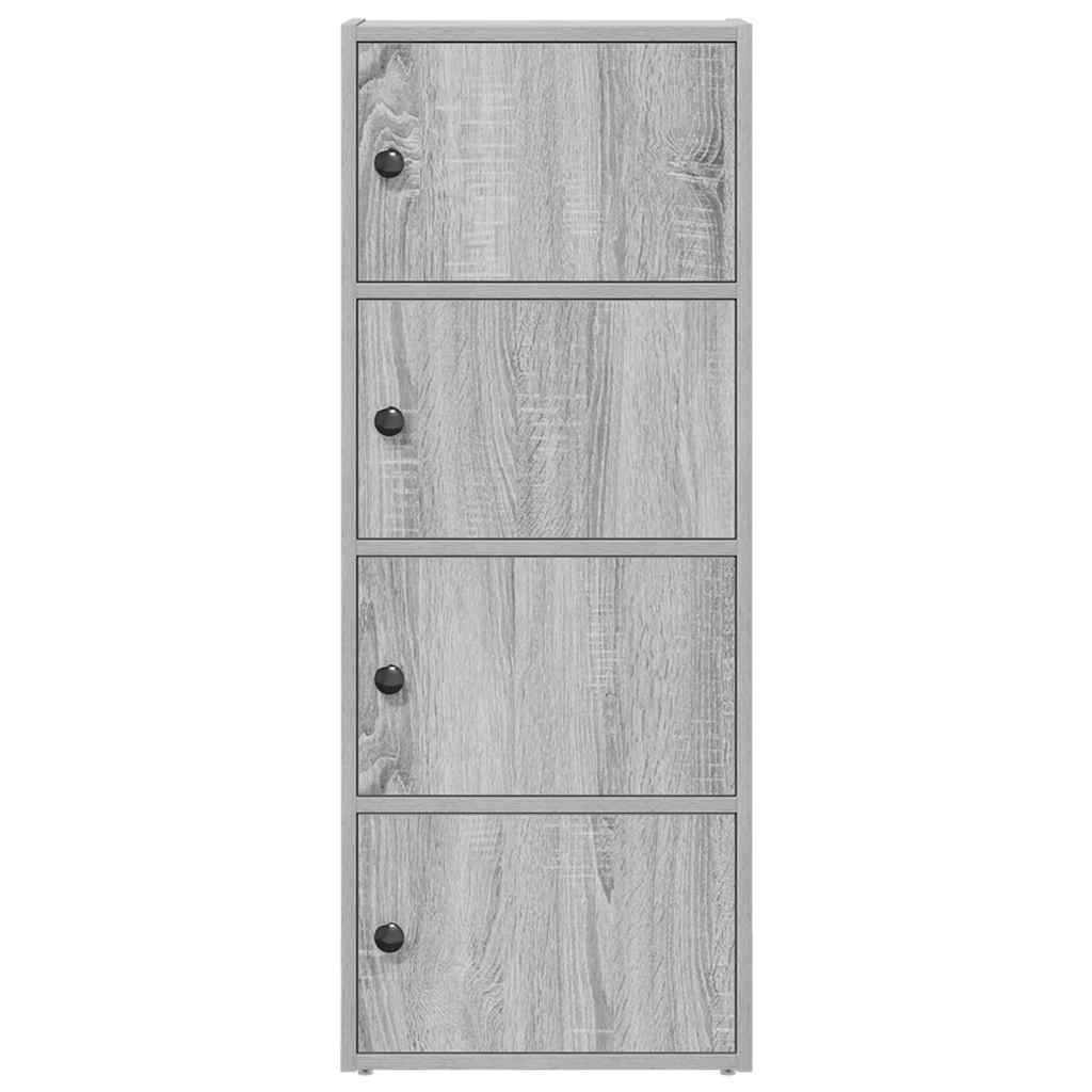 Bookshelf Grey Sonoma 40x24x102 cm Engineered Wood