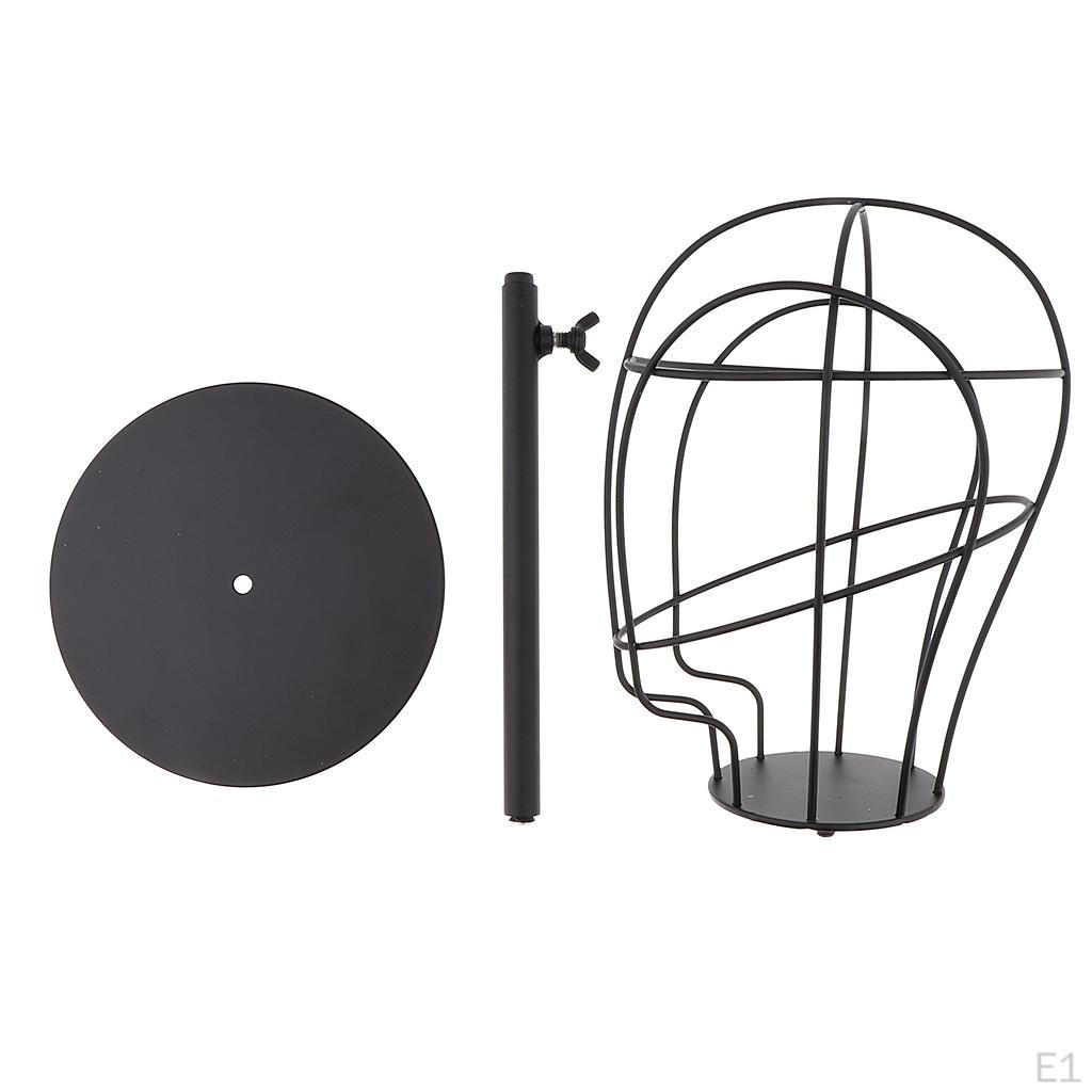 Stable Metal Wire Display Manikin Head for Baseball Fedora Toupee - Premium Iron Materials,