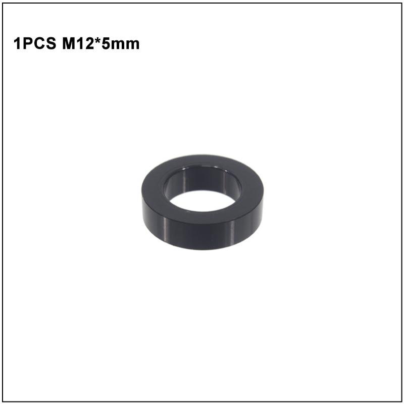 Bicycle Thru Axle Skewer Spacer M12x4mm/5mm/6mm/1.5mm/0.5mm MTB Fat Bike Shaft Skewer Washer Bike Hub Skewer Flat Spacer Washer