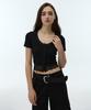 Dearstalker Shelin Lace U-Neck Cardigan - Black