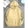 Dark Style Pattern Print Men'S Fashion Hooded Sweatshirt, Casual Versatile Hoodie