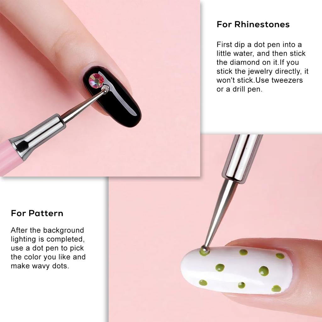 Nail Brush Set Gel Nail Brush Includes Fine Liner Flat French Dotting Gel Nail Art (5 Pieces) Set, Brush, Brush, Round/Oval Brush, Brush, Pen, Brush,