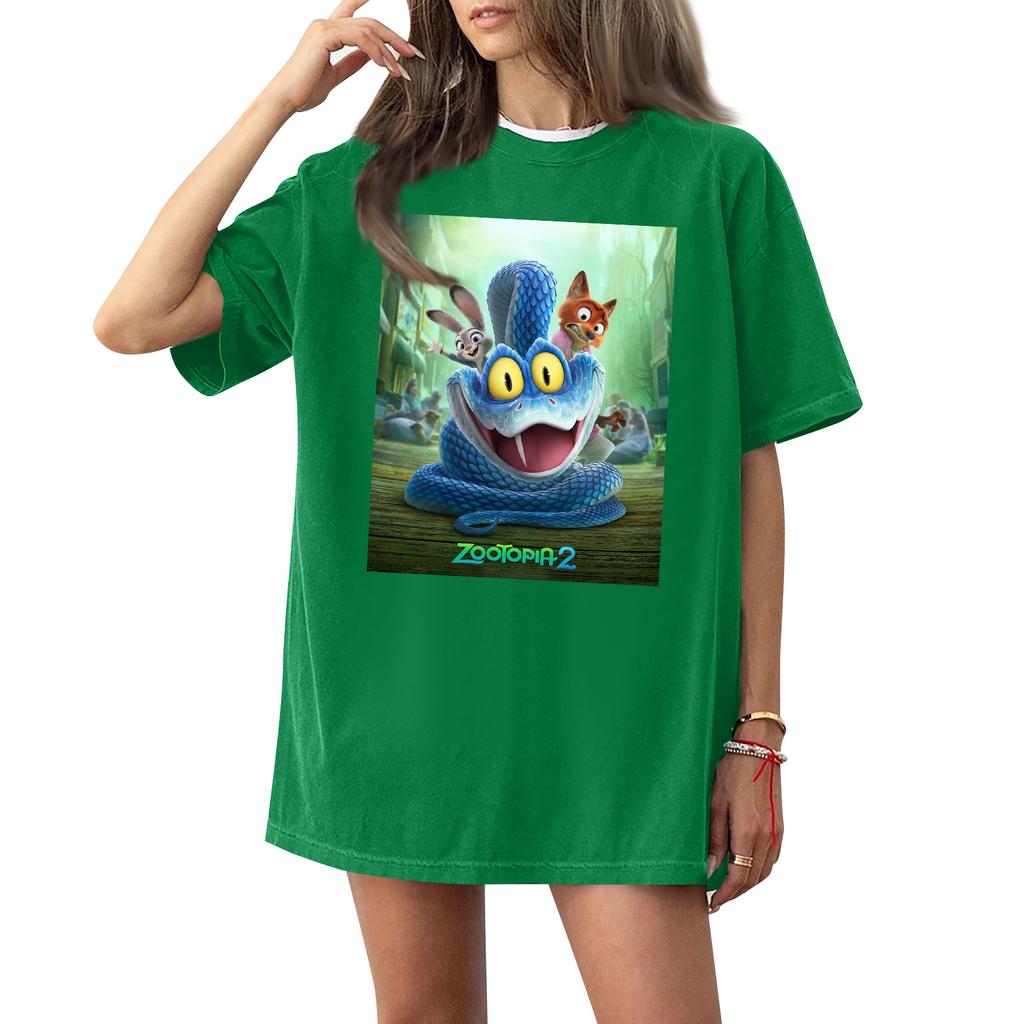 Damen Casual Mode Rundhals Bedrucktes Kurzarm T-Shirt Top