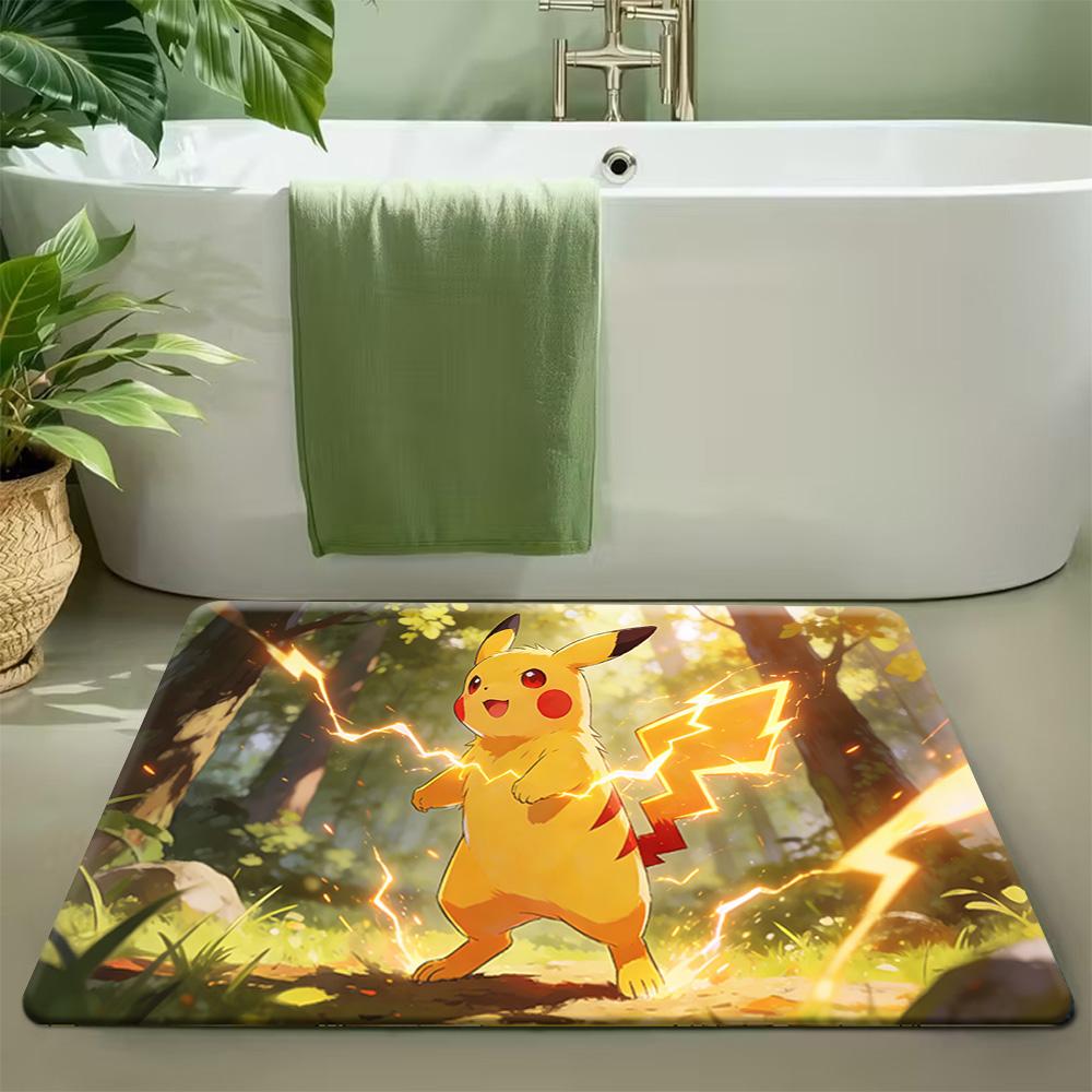 

Pokemon Gengar Van Gogh Starry Night Art Print Non-slip Doormat, Soft Absorbent Floor Rug for Home Decor 40cm x 60cm