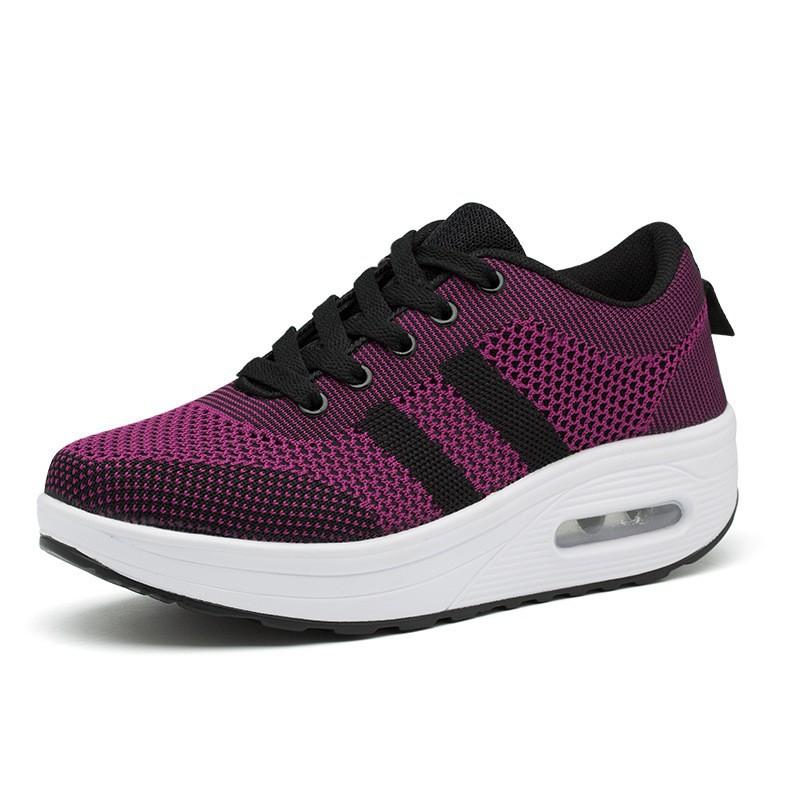 Autumn fly-woven mesh outdoor sports shoes rocking shoes air cushion shoes