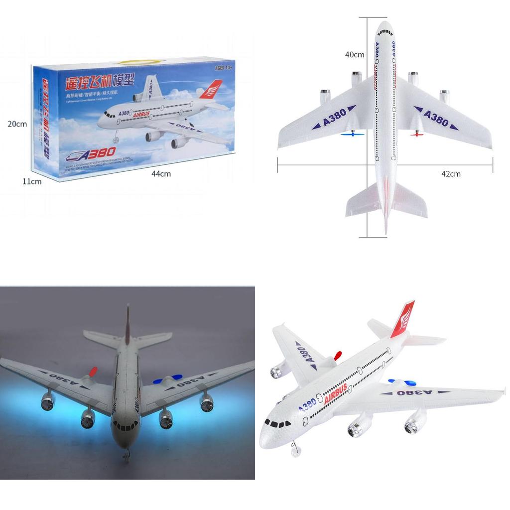 Airbus A380 Two Channel Foam Rc Aircraft With Balance Gyroscope For Flight Practice And Play