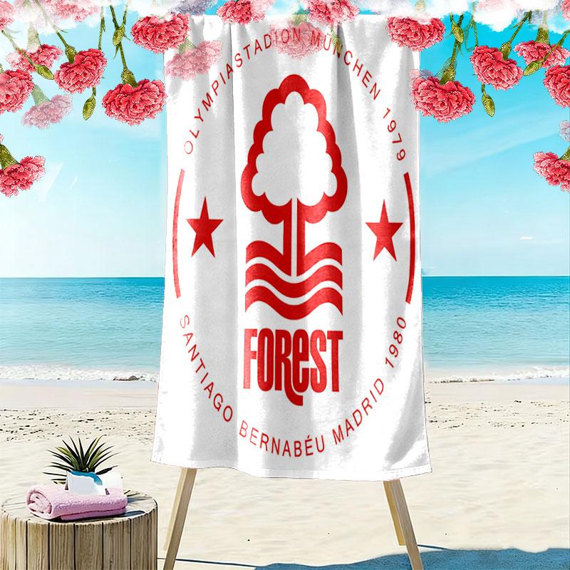 NFFC Logo Beach Towel, Large Soft Quick Dry Towel for Beach Camping Swimming