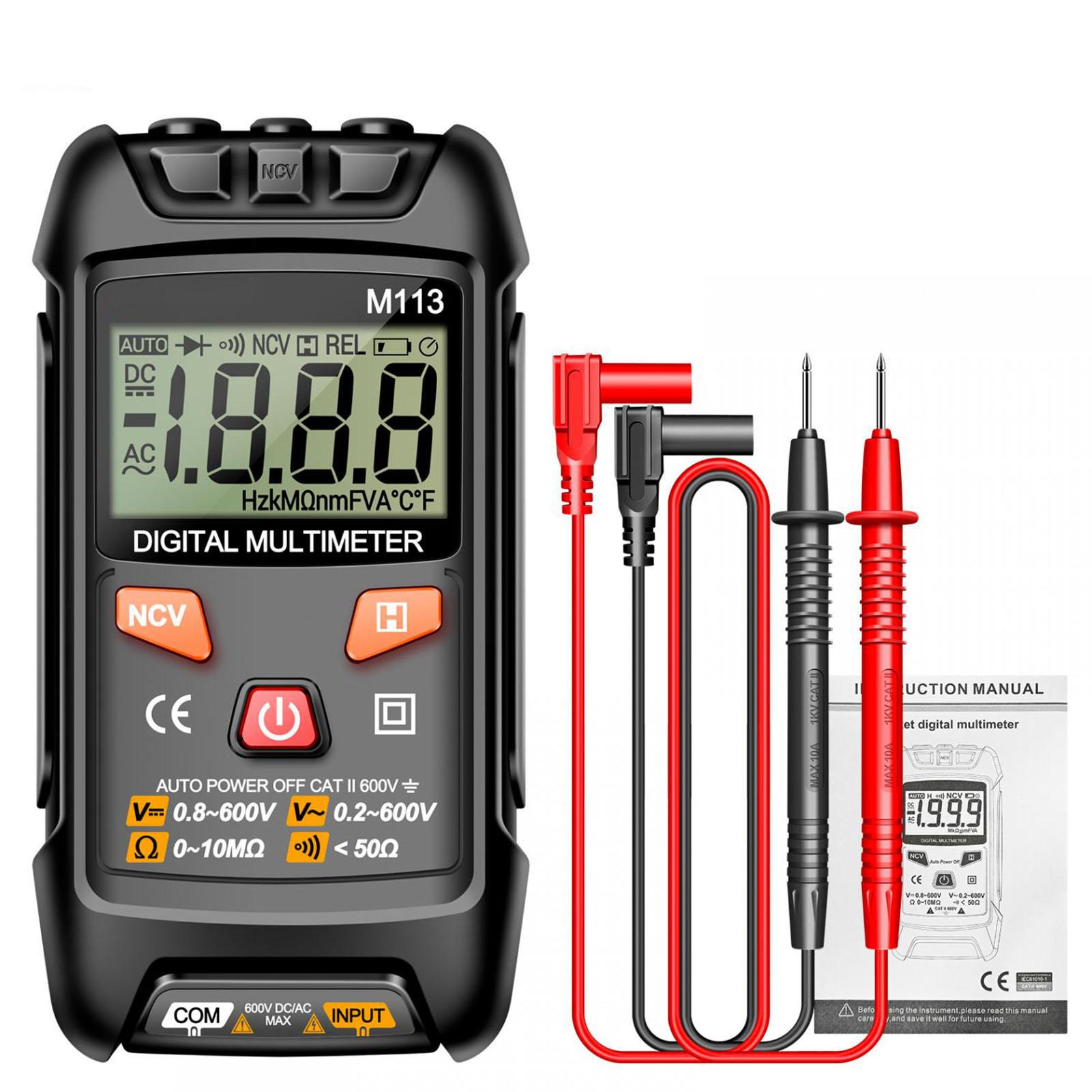 

M113 Цифровий Мультиметр Автоматичне Розпізнавання Тестер Напруга Змінного Струму Постійного Струму Сила Струму Опір Ємність