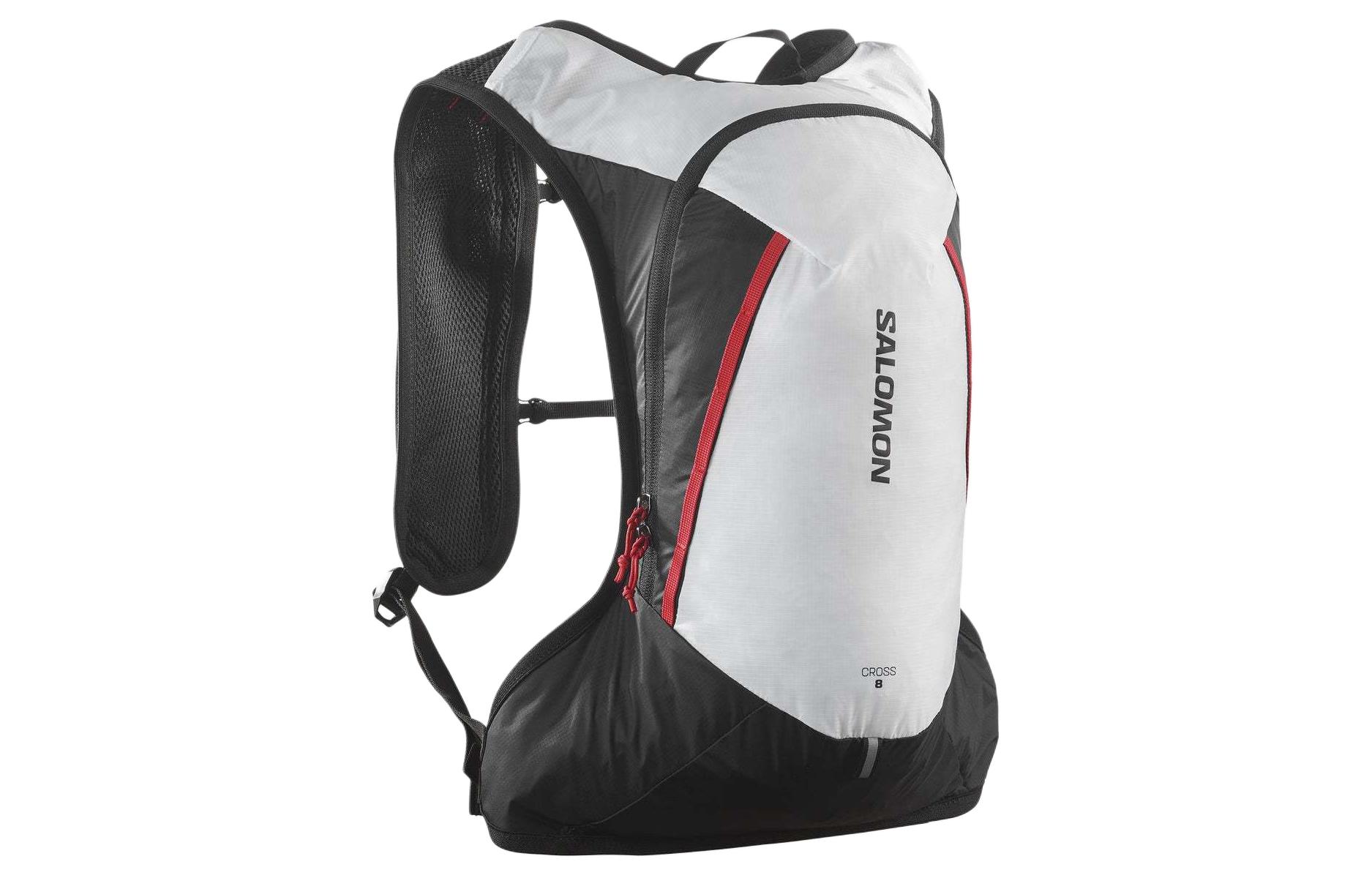 SALOMON 8L Mountaineering Double Shoulder Outdoor Bag Comfortable Black & White Unisex LC2185500