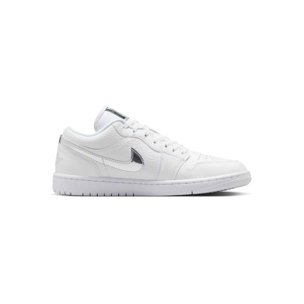 Air Jordan  1 Low SE White Metallic Silver Women Sneakers IQ9381-100