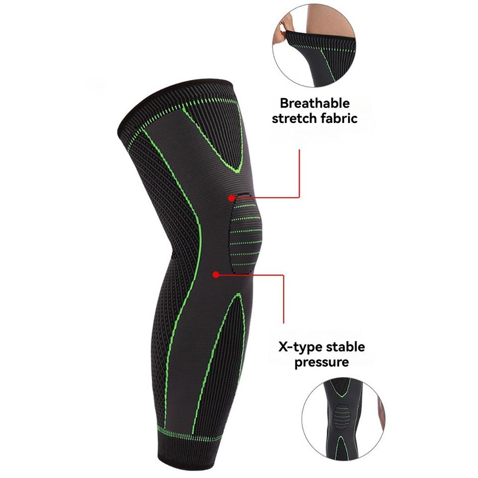 1 Paar Herbst Winter Knie Ellbogen Polster Sport Nylon Basketball Verlängert Warmhalten Bindegurt Beinstulpen Verschleißfest Elastisch