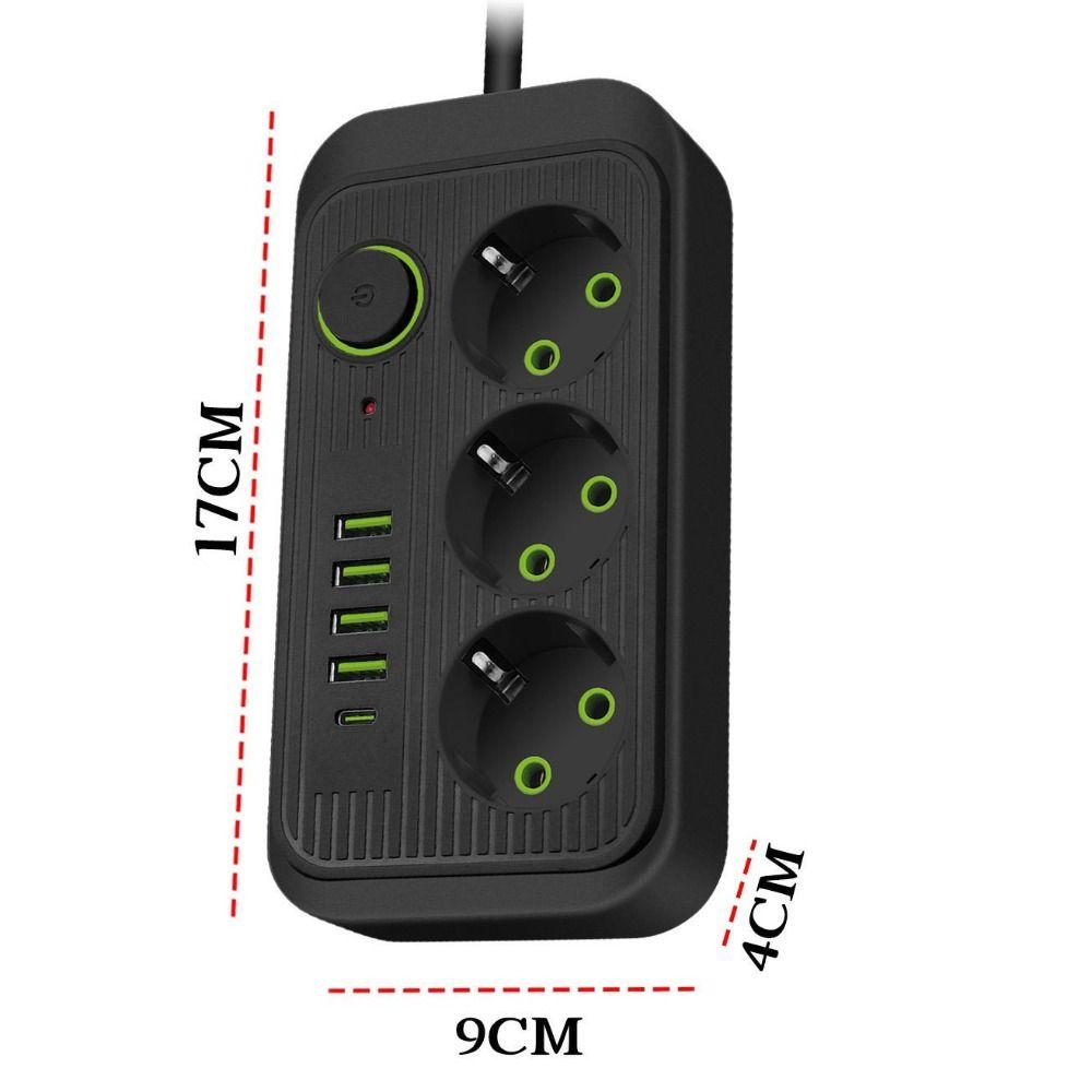 Quick Charge Multitap Socket USB Type C Electrical Power Strip Electrical Socket  AC Power