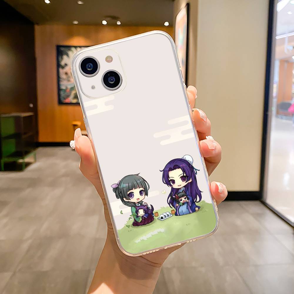 The Apothecary Diaries-Maomao-Jinshi Phone Case For iPhone17,16,15,14,13,12,Pro Max,XS Soft Silicone Transparent Cover