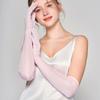 Yu Yue Mulberry Silk Sun Protection Arm Sleeves for Women - Long, Solid Color Driving Gloves