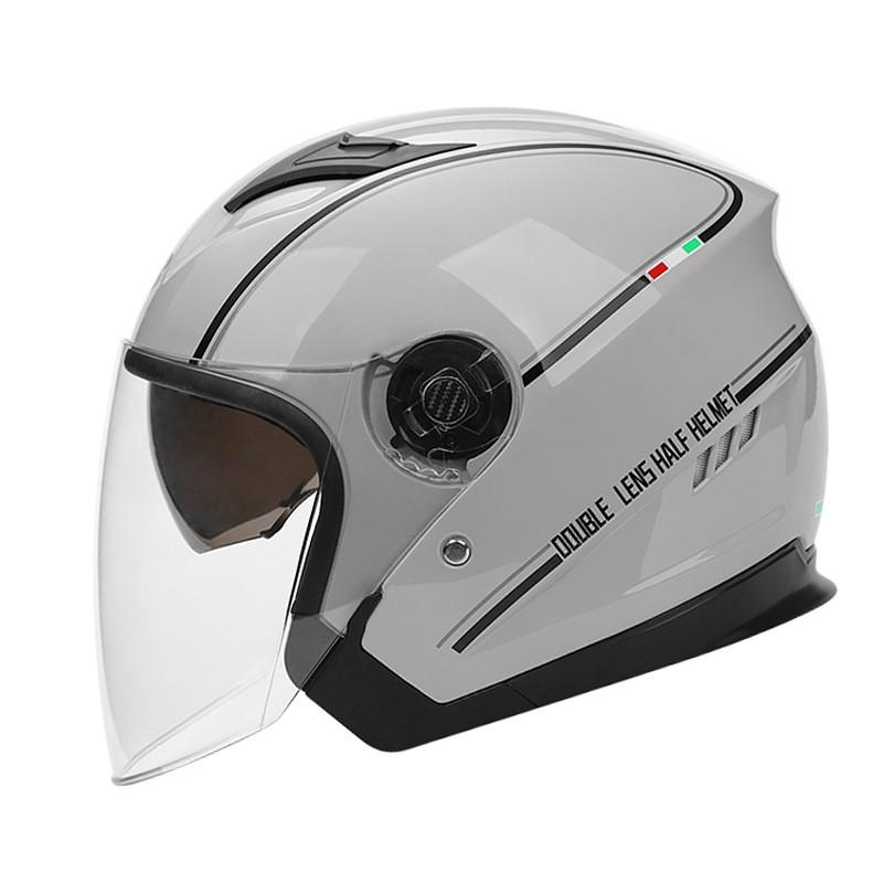 Motorcycle Helmet Electric Bike Dual Lens Anti-fog ABS Safety Gear Riding