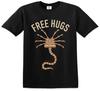 Alien Facehugger Free Hugs Xenomorph Kid's And Mens T Shirt Joke Gift Tee Top