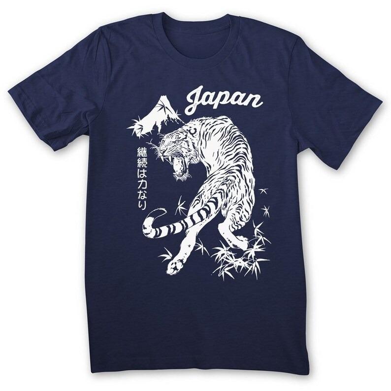 Japan Tiger Tattoo Sukajan Style Cotton Short Sleeve Tshirt Cool Unisex Unisex Harajuku Y2k Tshirt Trendy Streetwear Tee Tops