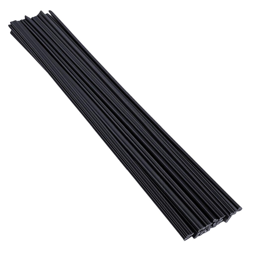50 Pcs Plastic Welding Rod 20cm Dual Strand Round Welding Rods for Plastic Car Bumpers Kayaks Household Items Black