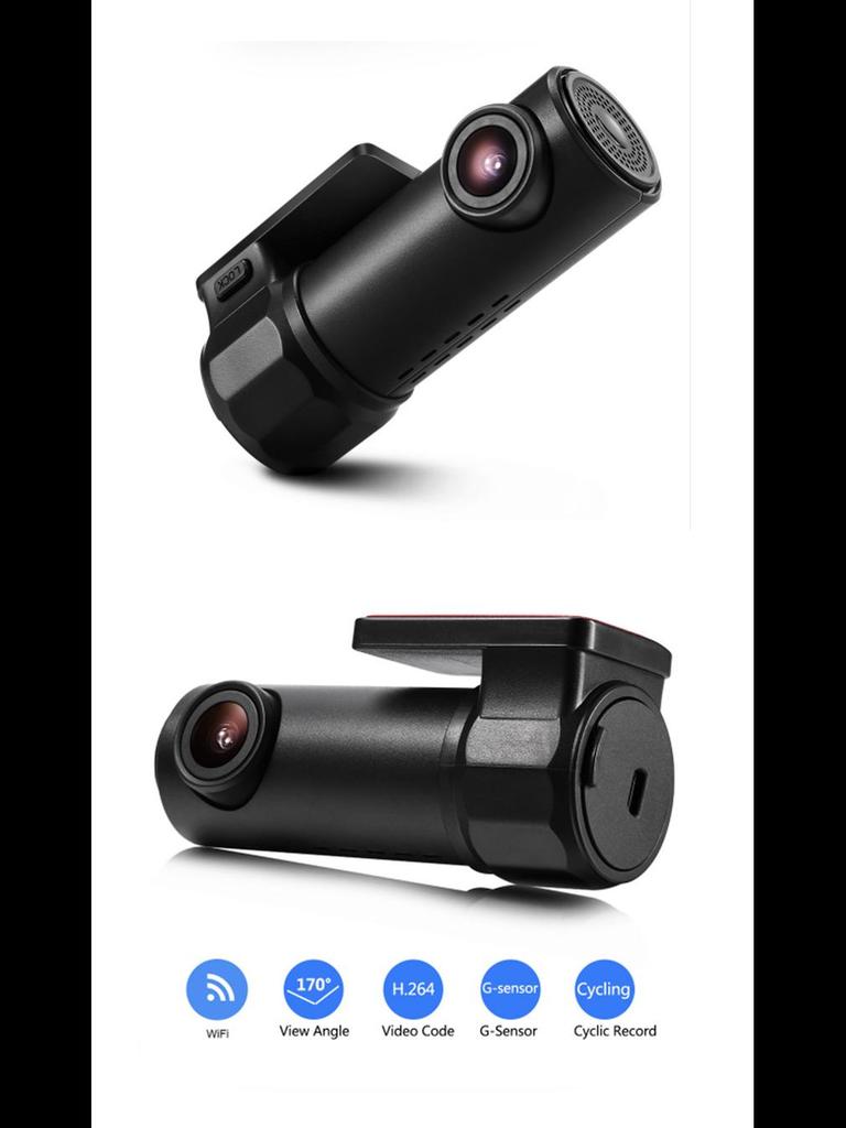 360° Night Vision WiFi Car Dash Cam with HD Panoramic Recording