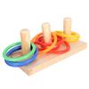 Bird Ring Toy Colorful Interactive Chewing Training Parrot Tabletop Puzzle Toy for Lovebird Cockatiel 7cm 2.8in Ring